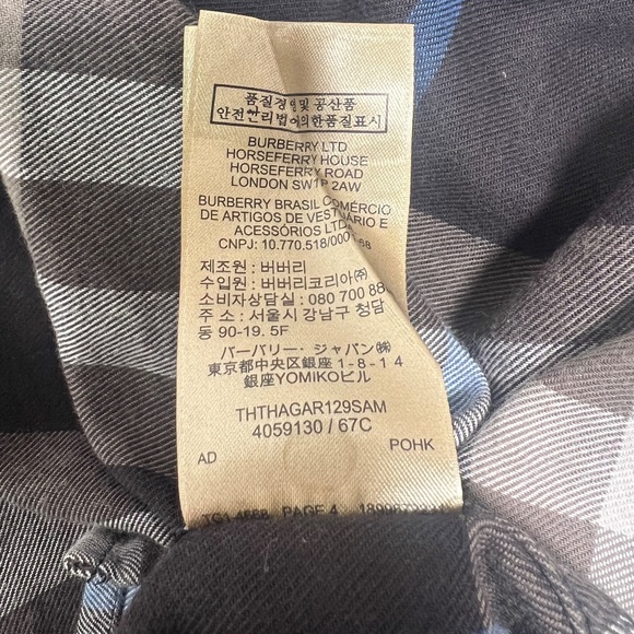Burberry London England Men's Nova Check shirt brown Size M - Picture 12 of 12